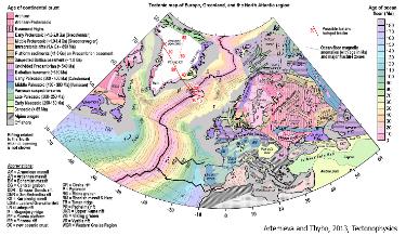 New tectonic map of Europe