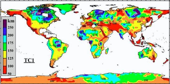 Lithosphere thickness